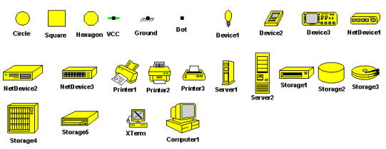 The NetEditor shapes
