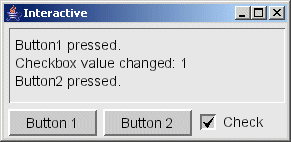 The Interactive application