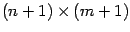 $(n+1)\times (m+1)$