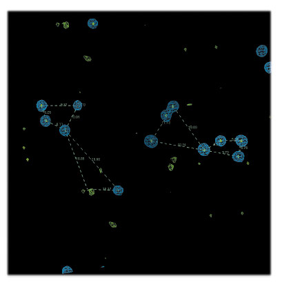 NCS-relation between the two PANDER molecules in the asymmetric unit of the crystals