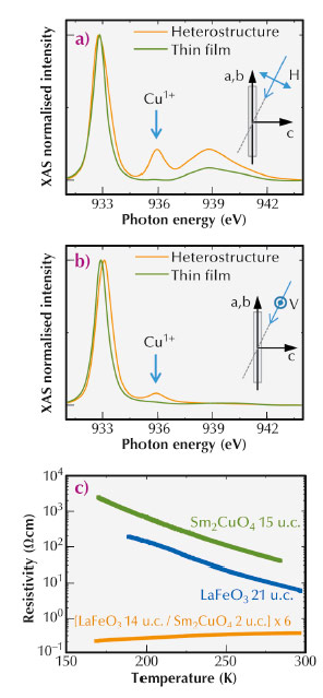 X-ray absorption spectra obtained with vertical and horizontal polarisation