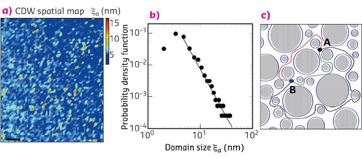Spatial map of the CDW puddles size