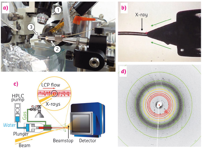 Experimental LCP-injector setup at ID13