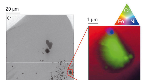 XRF overview map (Cr) of NWA 6693 fragment