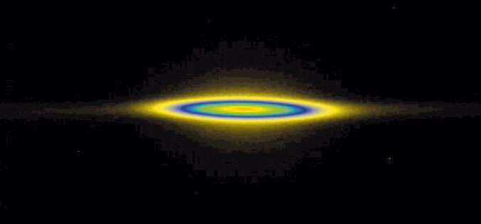 Pinhole camera view of the ESRF electron beam
