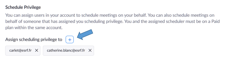 Scheluding privileges