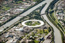 Aerial view of the ESRF