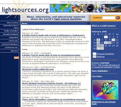 Lightsources.org home