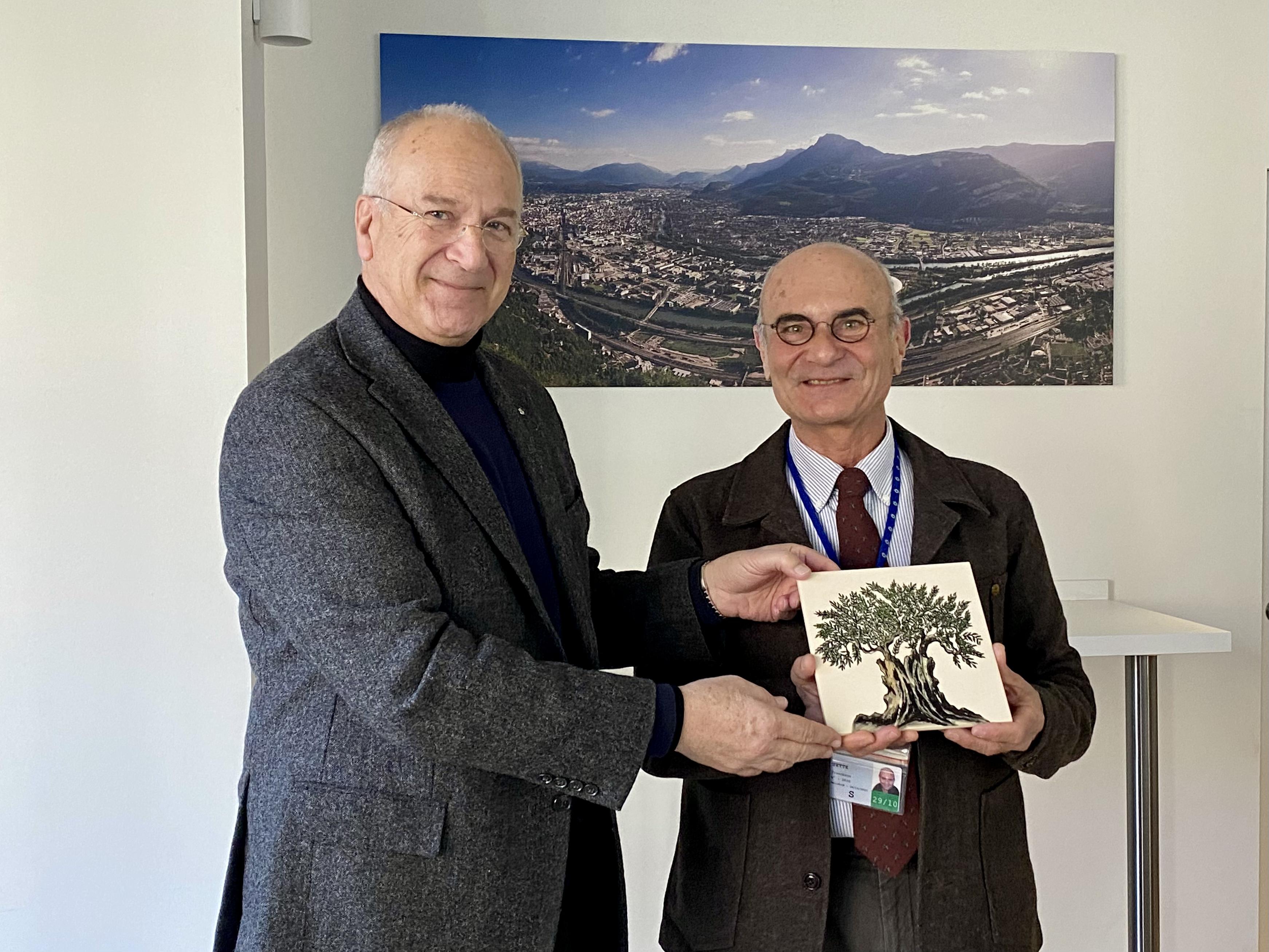 Prof. David Harel with Francesco Sette