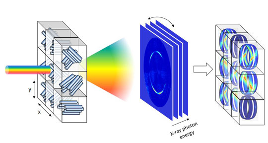 Crystallographic texture measurement by EDLD