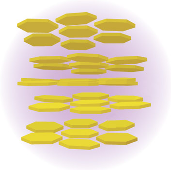 Smectic B phase for idealised gibbsite platelets